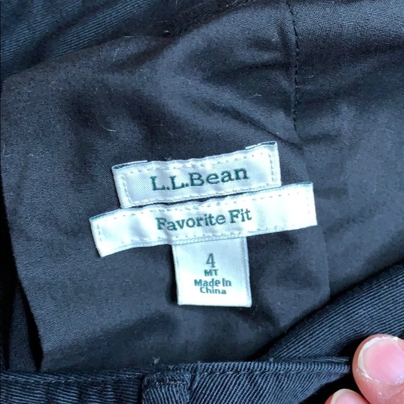 NWOT - LL Bean Dark Gray Favorite Fit Pants - 4 - Picture 4 of 6